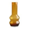 Bloemenvaas Amber Flakes Handgeblazen - H 32,5 X D 14 Cm
