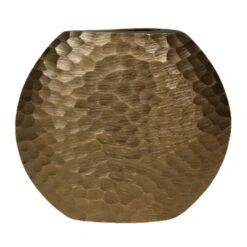 Bloemenvaas Brass Antique - 30,5 X 8 X 34 Cm