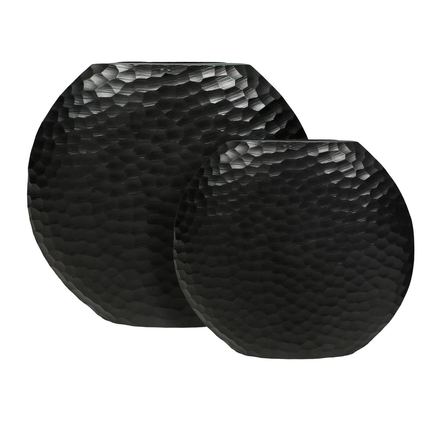 Bloemenvaas Matt Black - 23 X 7 X 25,5 Cm - Afbeelding 2