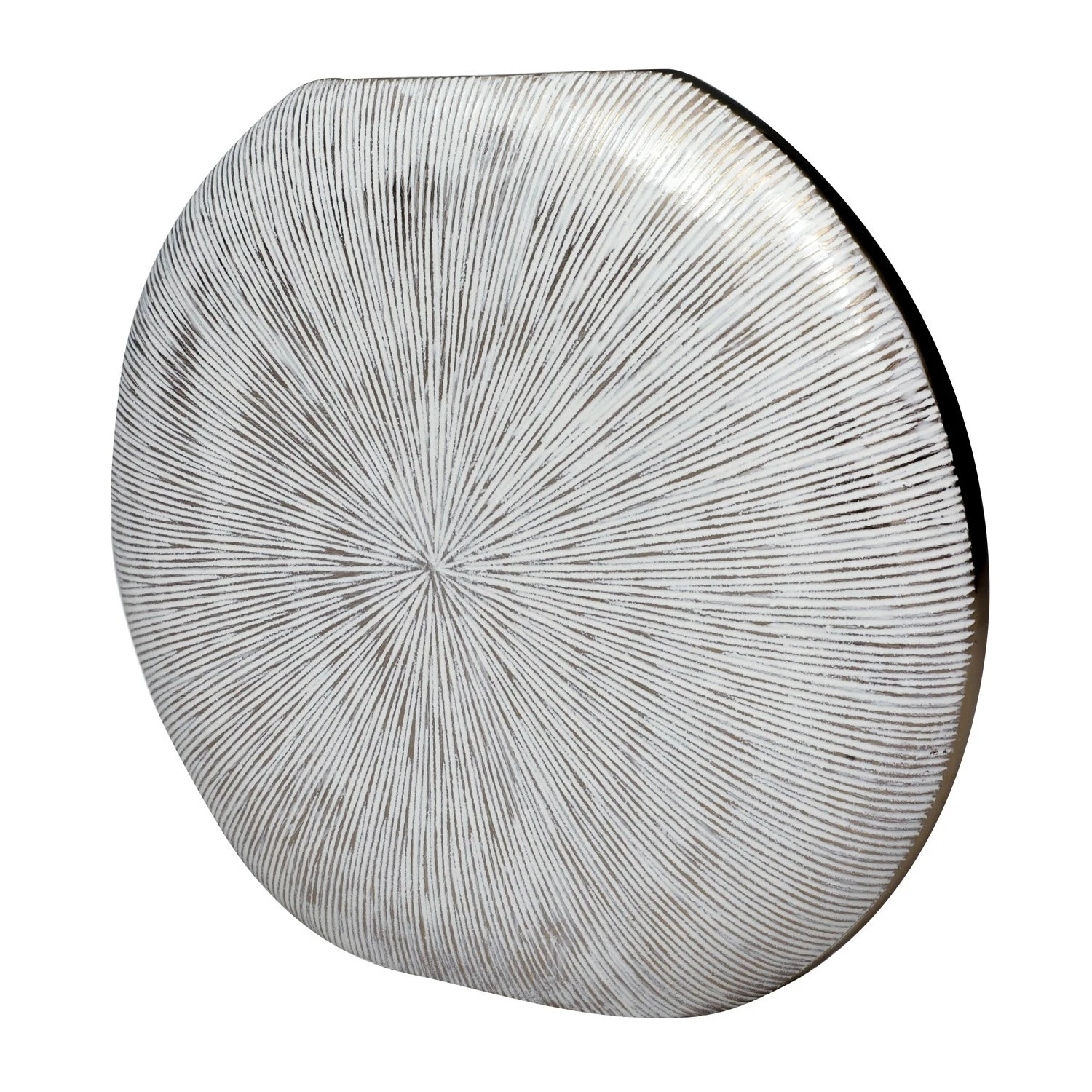 Bloemenvaas White Gold - 33 X 9 X 37 Cm - Afbeelding 2