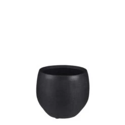 Douro Pot Rond Zwart Mat - H18xd20cm