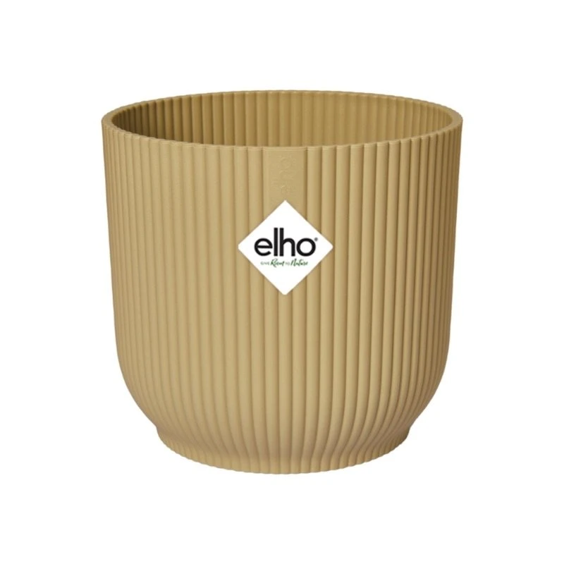 Elho Bloempot Vibes Fold Rond Wielen 35cm Geel