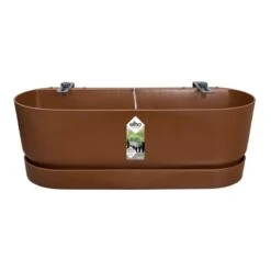 Elho Plantenbak Greenville Easy Balcony 52cm Bruin