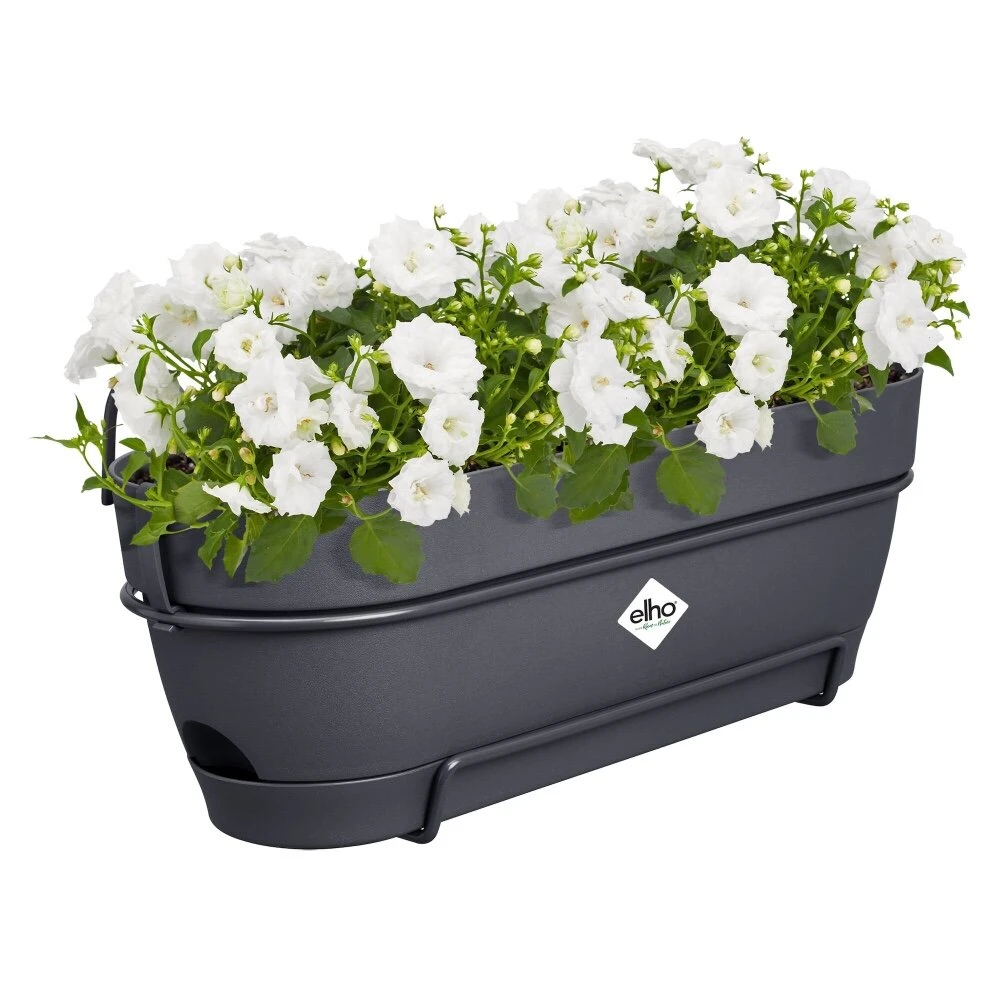 Elho Vibia Campana Balkonbak Allin1 50 Cm Zwart - Afbeelding 2