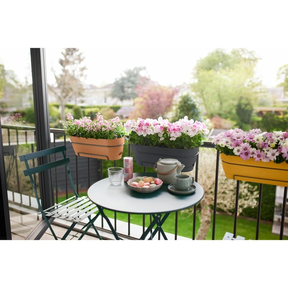 Elho Vibia Campana Balkonbak Allin1 70 Cm Bruin - Afbeelding 6