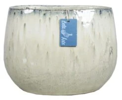 Floran Ovaal Jemen 25.5x15.5x18.5cm Wit