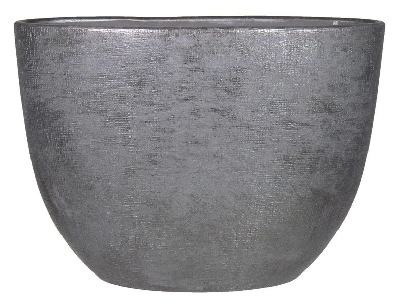 Floran Ovaal Mira 50x20x36cm Industrieel Zwart