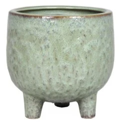 Floran Pot Op Voet Sierra D18.5 H18.2cm Turquoise Es/15