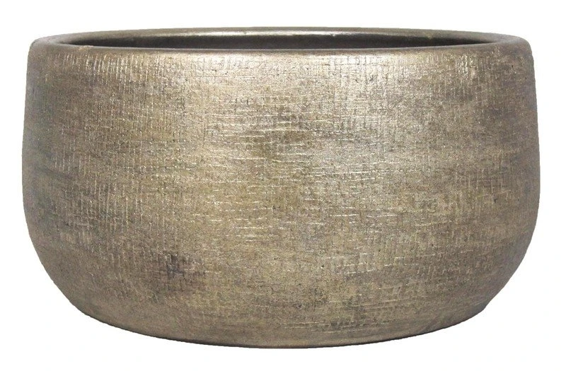 Floran Schaal Mira D34 H15cm Industrieel Goud
