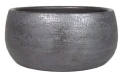 Floran Schaal Mira D34 H15cm Industrieel Zwart