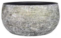 Floran Schaal Thijs D28 H13cm Grijs Goud