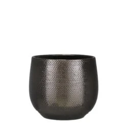 Gabriel Pot Rond Brons - H20xd25cm