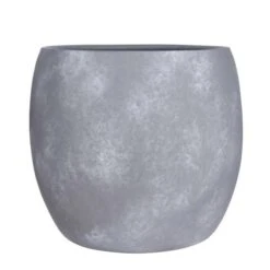 Lester Pot Rond L.grijs Stone - H35xd38cm