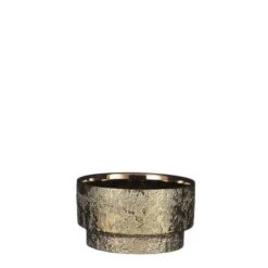 Lionel Schaal Rond Goud - H9,5xd17,5cm