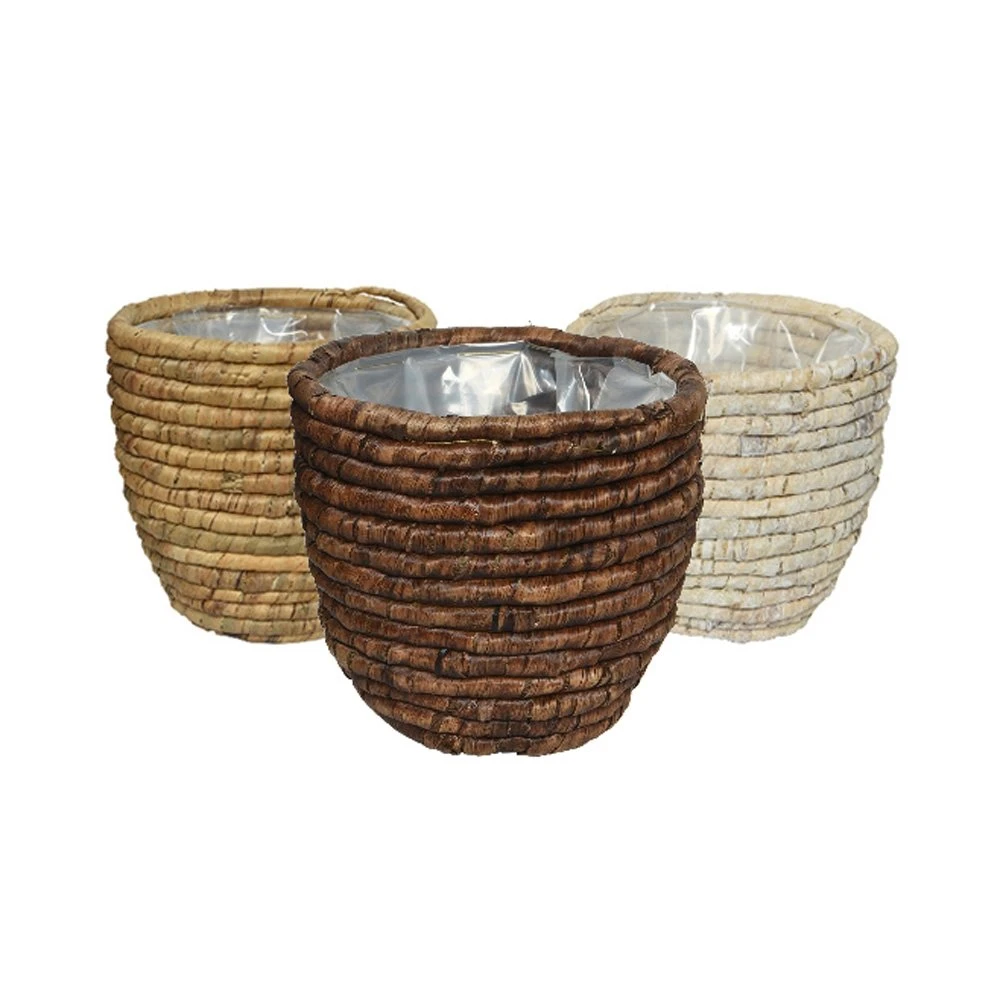 Mand Waterhyacint 3 Kl. Ass - Ø 24 X H 22 Cm