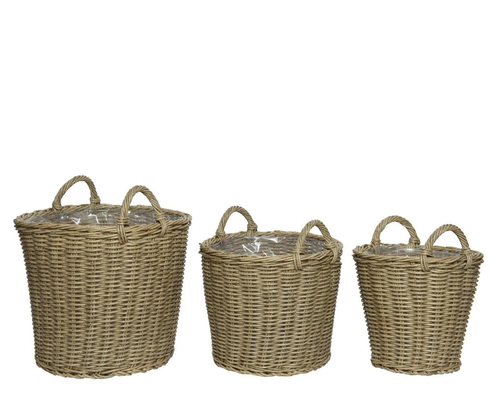 Mand Wicker Camille Natural - Ø 28 X H 21 Cm - Afbeelding 2