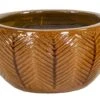 Portly Bowl Fishbone Honey - Ø 29 X H 15,5 Cm