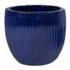 Portly Egg Rib Falling Blue - Ø 20 X H 18 Cm
