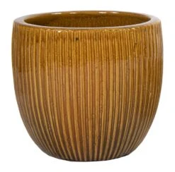 Portly Egg Rib Honey - Ø 50 X H 45 Cm
