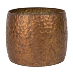 Pot Metaal Antique Copper (Incl. Liner) - Ø 25,5 X H 20 Cm