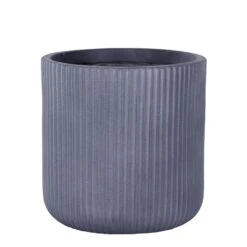 Pot Stripes Grey - D 36 X H 36 Cm