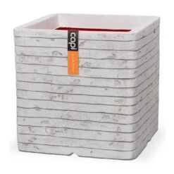 Pot Vierkant Row NL 30x30x30 Ivoor