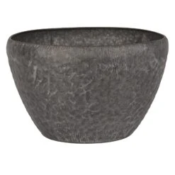 Schaal Metaal Antique Grey - Ø 33,5 X H 20 Cm