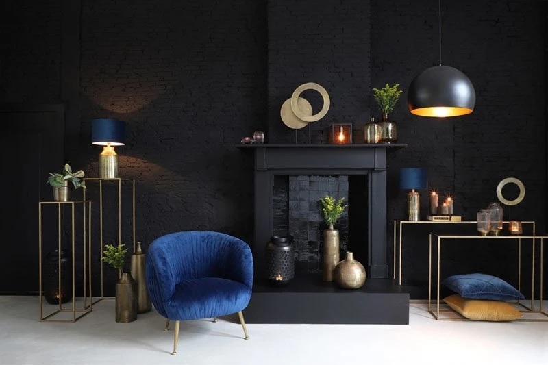 Vaas KAMYL Antiek Brons - 16 X 16 X 50 Cm - Afbeelding 2