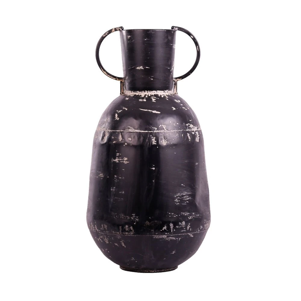 Vaas Metaal Vintage Black - H 54 X D 26 Cm